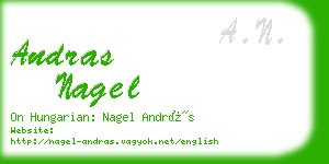 andras nagel business card